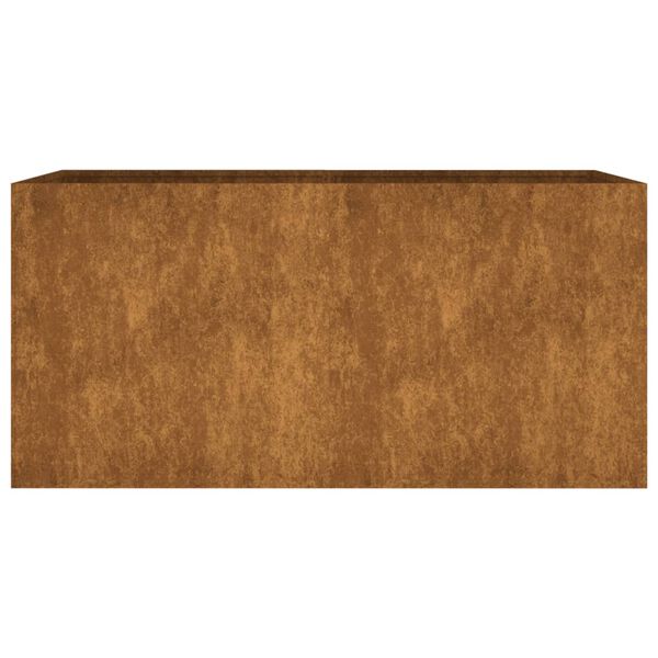 vidaXL Lovelis, 80x40x40cm, Corten plienas