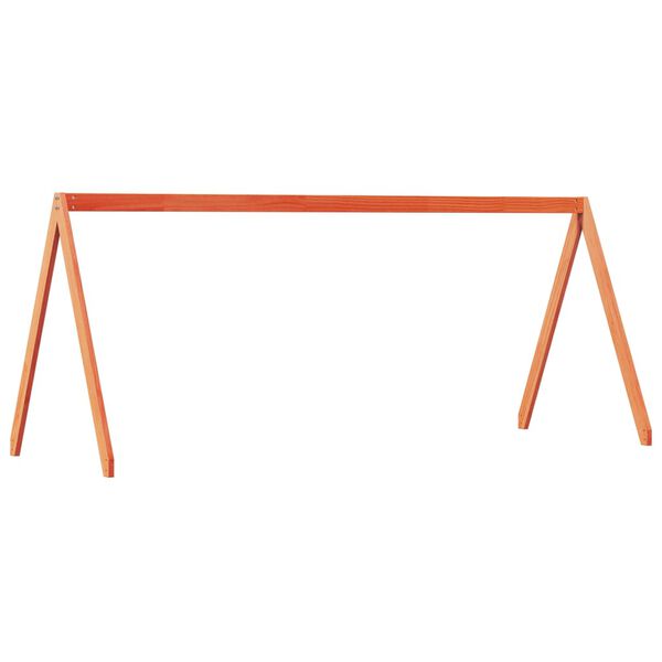 vidaXL Vaiki&scaron;kos lovos stogas, va&scaron;ko rudas, 199x95,5x88cm, pu&scaron;is