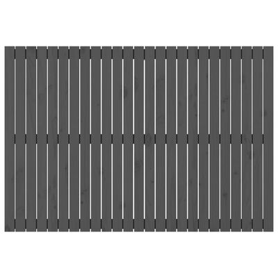 vidaXL Sieninis galvūgalis, pilkas, 159,5x3x110cm, pušies masyvas
