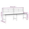vidaXL Sodo valgomojo baldų komplektas, 3 dalių, tikmedžio masyvas