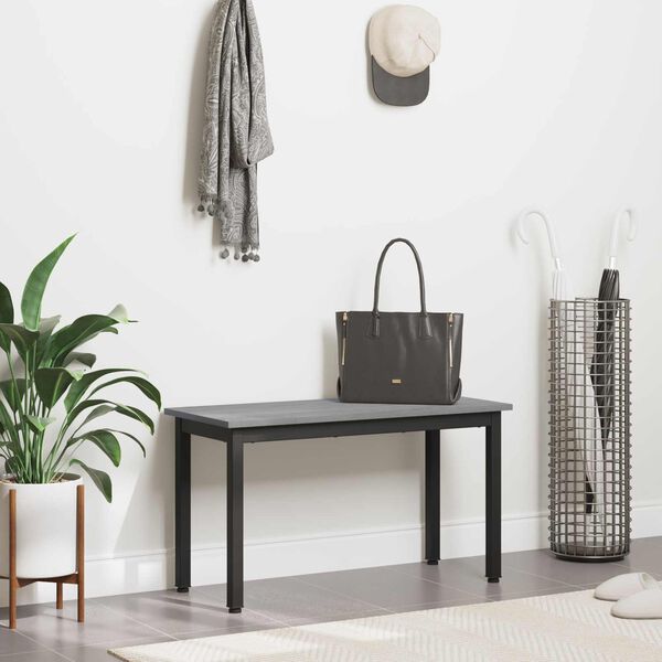 vidaXL suoliukas Pilkas Sonoma 80 x 35 x 45 cm Apdirbta mediena