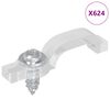 vidaXL LED Juostos Klipai 23,8 mm 12 vnt. Skaidrus