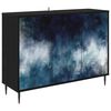 vidaXL Kabalas RAALTE Juodojo ąžuolo 102 x 33 x 76 cm Apdirbta mediena