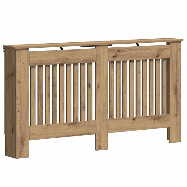 vidaXL Radiatoriaus dangtis Amatininkų ąžuolas 152 x 19 x 81,5 cm