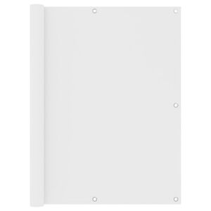 vidaXL Balkono pertvara, baltos spalvos, 120x500cm, oksfordo audinys