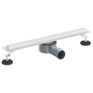 vidaXL 360&deg; Du&scaron;o Nutekėjimas su Plonu Modeliu Sidabro 50 cm