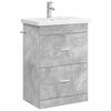 vidaXL Vonios baldų rinkinys Betono pilka 61 x 40 x 84,5 cm