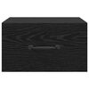 vidaXL &Scaron;alia lovos spintelė su stalčių Juodas ąžuolas 35 x 35 x 20 cm
