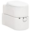 vidaXL Integruotas stovyklavimo tualetas, baltas, 24+17l, HDPE/emalis