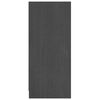vidaXL Šoninė spintelė, pilka, 70x33x76cm, pušies medienos masyvas