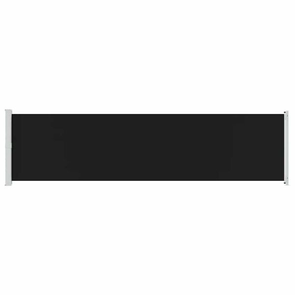 vidaXL Ištraukiama šoninė kiemo markizė, juodos spalvos, 600x160cm