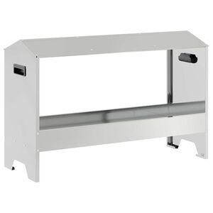vidaXL Vi&scaron;tų &scaron;ėrimo i&scaron;kas Sidabro 81 x 32 x 53,5 cm Cinkuota plienas