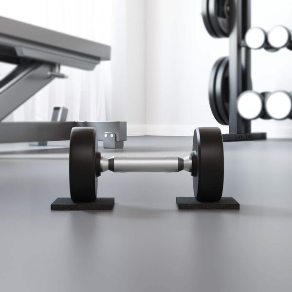 vidaXL Guminis Kilimėlis Juoda Guma