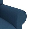 vidaXL Sofa 140cm 2 pcs Mėlyna Metalas