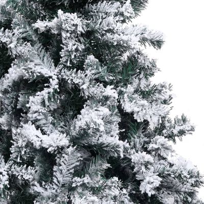 vidaXL Dirbtinė Kalėdų eglutė su sniegu, žalia, 180cm, PVC