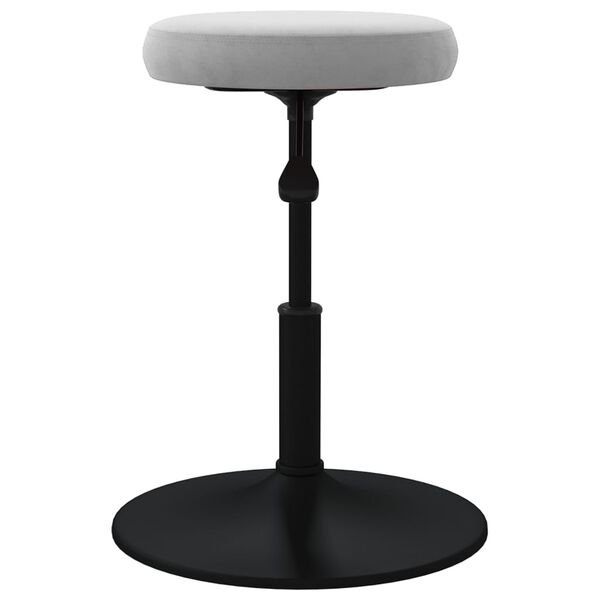 vidaXL Valgomojo kėdės, 2vnt., &scaron;viesiai pilkos spalvos, aksomas