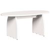 vidaXL Kavos staliukas Balta 80 x 40 x 35 cm Kietos pu&scaron;ies mediena