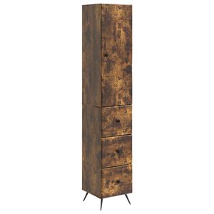 vidaXL Spintelė 2 pcs Dūminio ąžuolo 34,5 x 34,5 x 90 cm