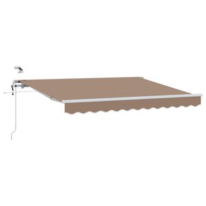 vidaXL I&scaron;traukiama markizė Taupe 450 &times; 300 cm Poliesteris