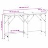 vidaXL Konsolinis stalas Senovinis medis 140 x 29 x 75 cm