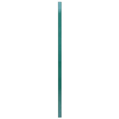 vidaXL Tvoros plokštė su stulpais, žalia, 6x2m, dengta geležis