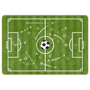 vidaXL Vaiki&scaron;kas kilimas, žalias, 160x230cm, futbolo aik&scaron;telė