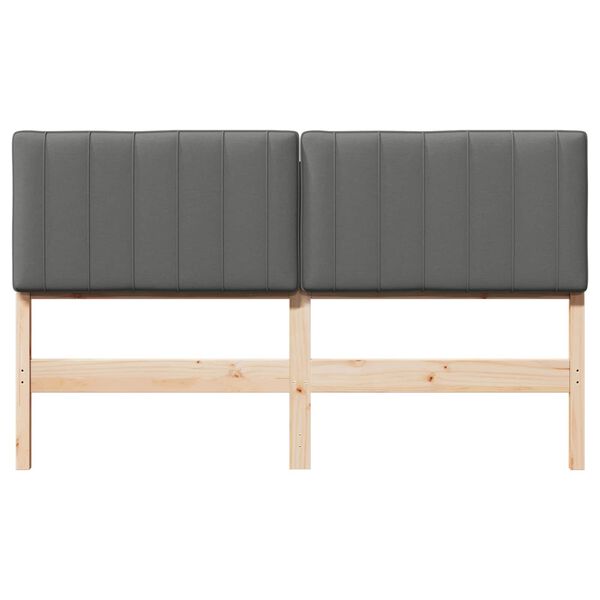 vidaXL Apmu&scaron;ta lovos galvūgalis Rudas ir &scaron;viesiai pilkas 160 cm