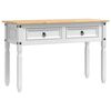 vidaXL Žurnalinis staliukas CORONA Balta 115 x 46 x 73 cm