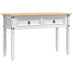 vidaXL Žurnalinis staliukas CORONA Balta 115 x 46 x 73 cm