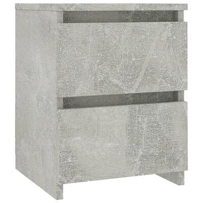 vidaXL Naktinė spintelė, betono pilkos spalvos, 30x30x40 cm, MDP