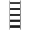 vidaXL Knygų lentyna, 5 auk&scaron;tų, juoda, 60x27,6x158,5cm, mediena
