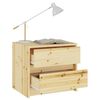 vidaXL Naktinė spintelė, 40x30,5x35,5cm, eglės medienos masyvas