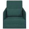 vidaXL Sofa lova 60cm Tamsiai žalia audinys