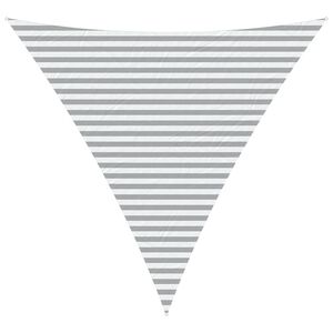 vidaXL Saulės burė &Scaron;viesiai pilka ir balta. 4 x 4 x 4 m