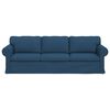vidaXL Sofa 210cm Mėlyna Metalas