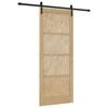 vidaXL Slankios durys 86 x 211 cm Pu&scaron;ies medienos masyvas