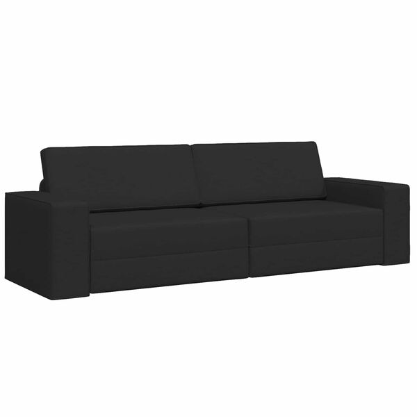 vidaXL Sofa lova 200cm Juoda audinys