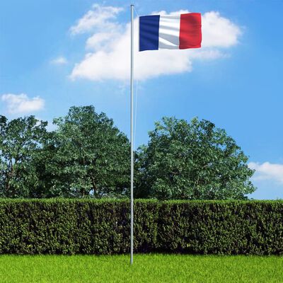 vidaXL Prancūzijos vėliava, 90x150cm