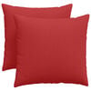 vidaXL Sofa Pagalvės 2 vnt. audinys Raudona 50 x 50 cm