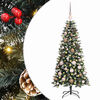 vidaXL Dirbtinė Kalėdų eglutė Žalia 120 cm PVC, plastikas ir plienas