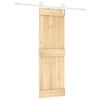 vidaXL Slankios durys Natūrali ir Balta 70 x 210 cm
