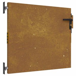 vidaXL Sodo vartai, 85x75 cm, Corten plienas