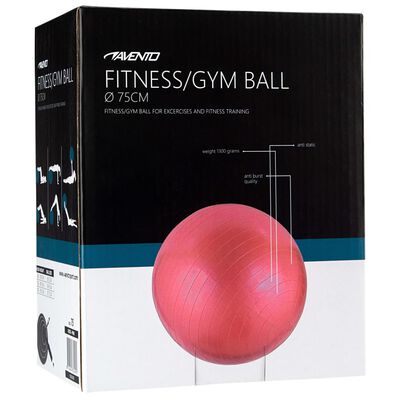 Avento Gimnastikos kamuolys, rožinės spalvos, 75cm skersmens