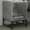 vidaXL Naktinės spintelės su durelėmis, 2vnt., betono, 35x37x50cm