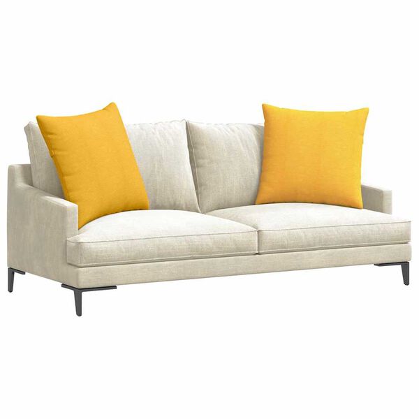 vidaXL Sofa Pagalvės 2 pcs Šviesi geltona 80 x 80 cm