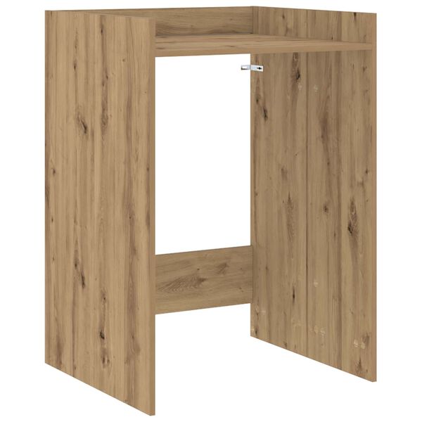 vidaXL Skalbimo ma&scaron;inos spintelė Meistrų ąžuolas 67,5 x 62 x 97 cm