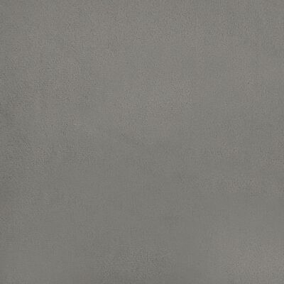 vidaXL Lovos rėmas, šviesiai pilkos spalvos, 180x200 cm, aksomas