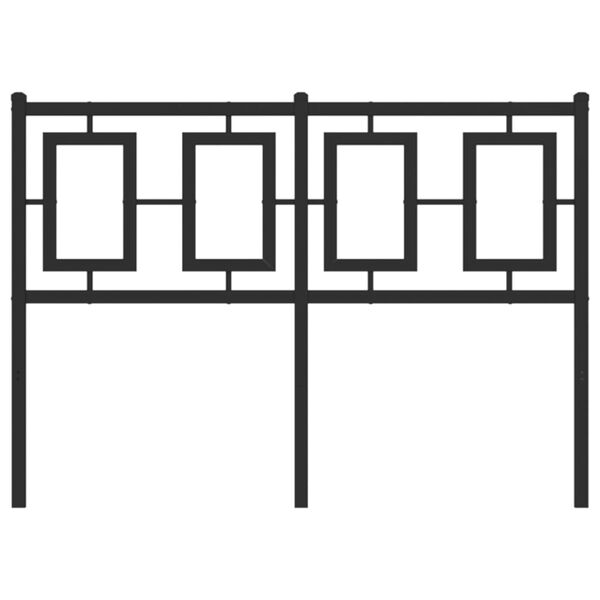 vidaXL Metalinis pakaitinis galvūgalis, juodos spalvos, 120cm