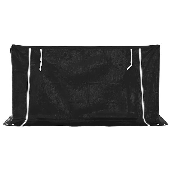 vidaXL Stovas malkoms su apdangalu nuo lietaus, 200,5x60,5x110,5cm