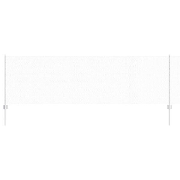 vidaXL Tvora su stulpais Sidabro 0,8 x 10 m Plienas